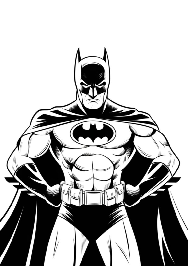 Desenho de Batman para imprimir