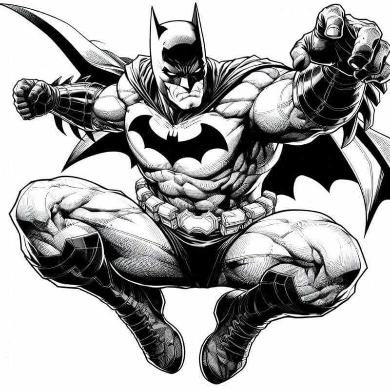 Desenho de Batman para imprimir