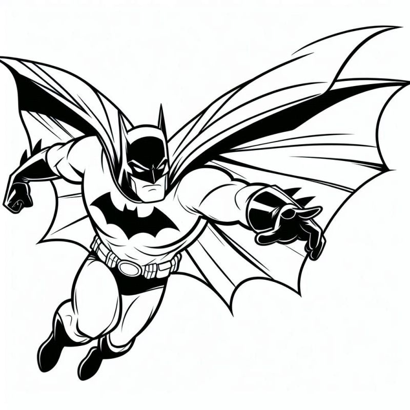 Desenho de Batman para imprimir