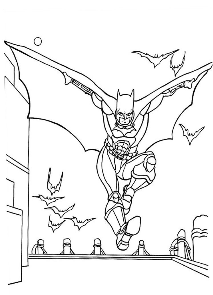 Desenho de Batman para imprimir