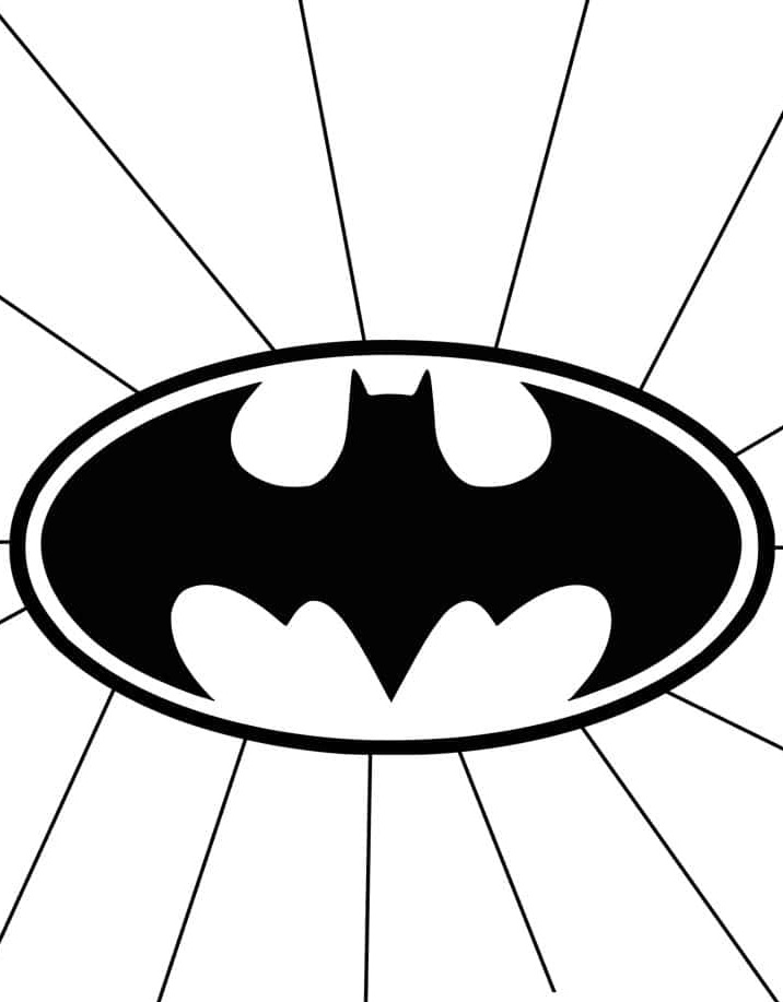 Desenho de Batman para imprimir