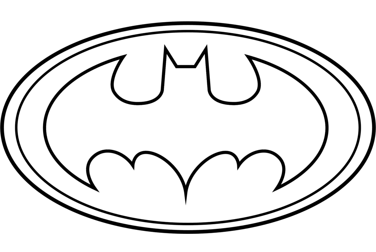 Desenho de Batman para imprimir