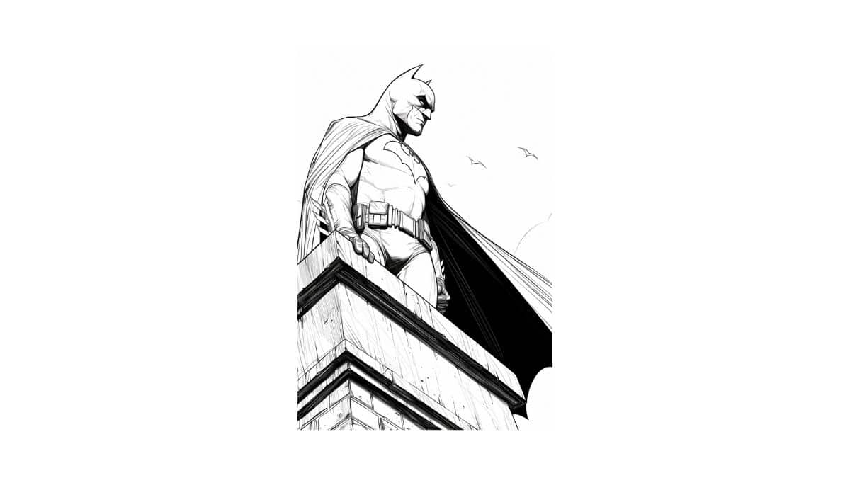 Desenho de Batman para imprimir