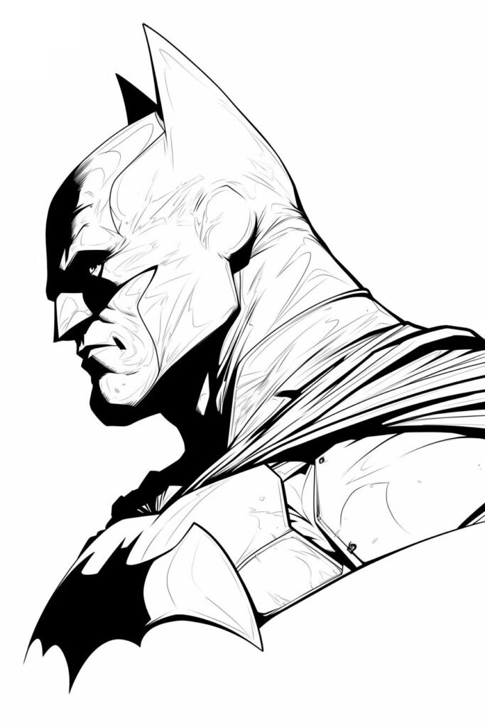 Desenho de Batman para imprimir