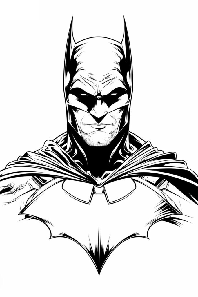 Desenho de Batman para imprimir