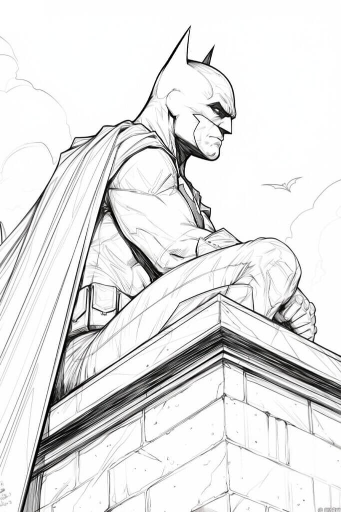 Desenho de Batman para imprimir