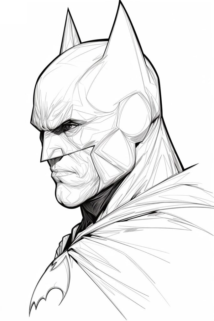 Desenho de Batman para imprimir