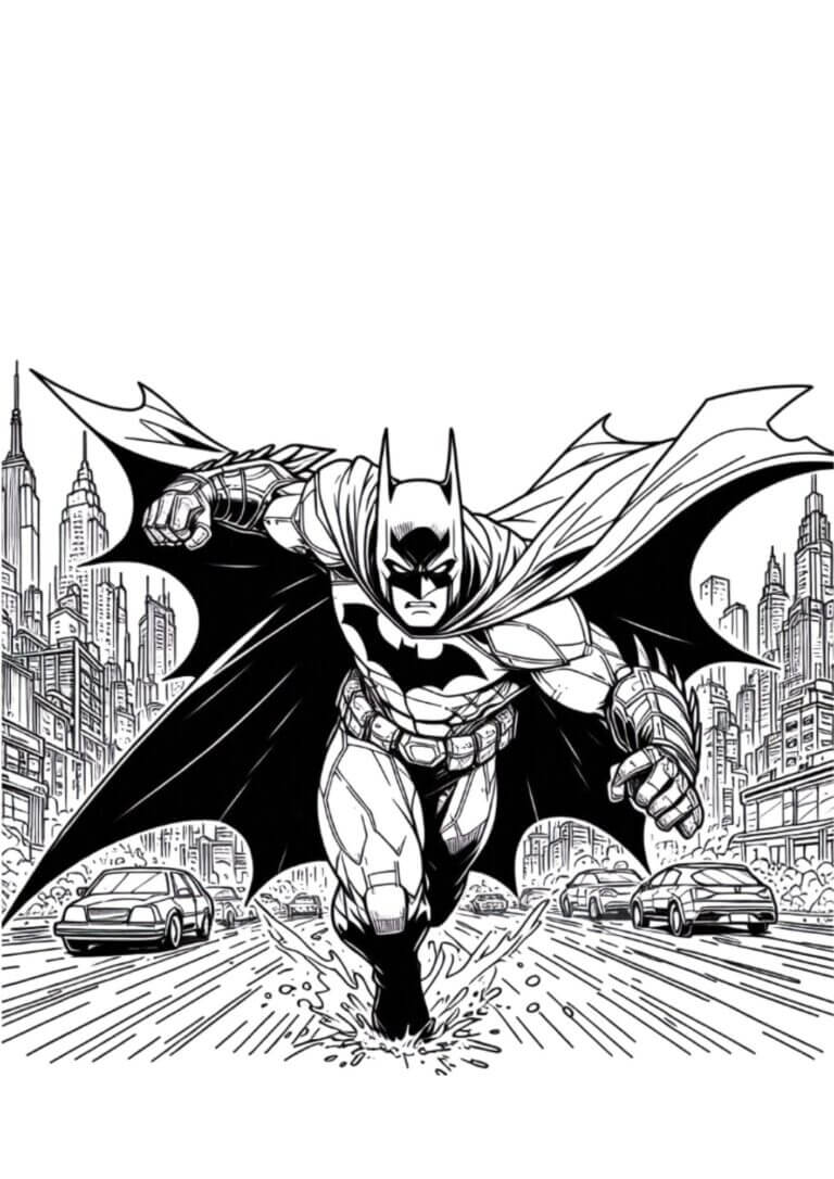 Desenho de Batman para imprimir