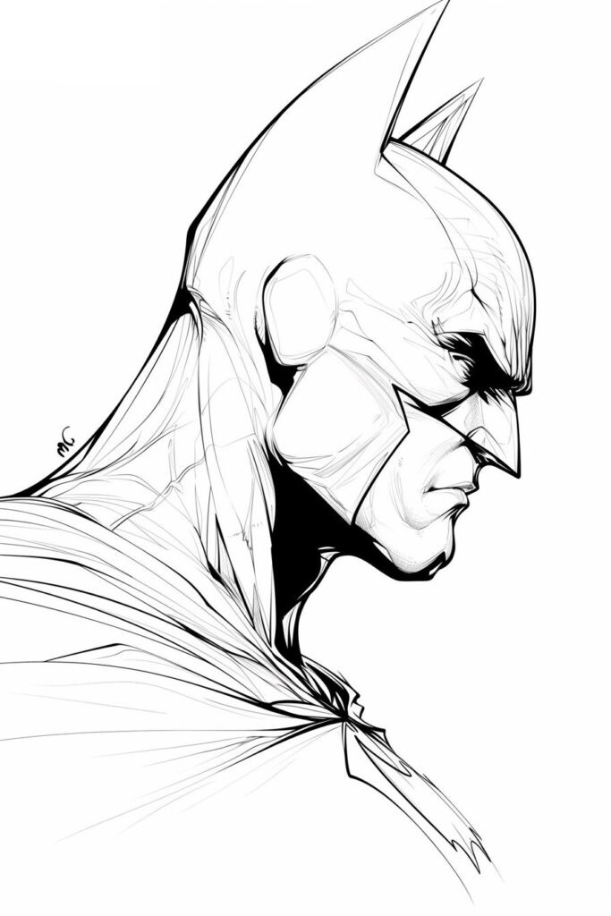Desenho de Batman para imprimir