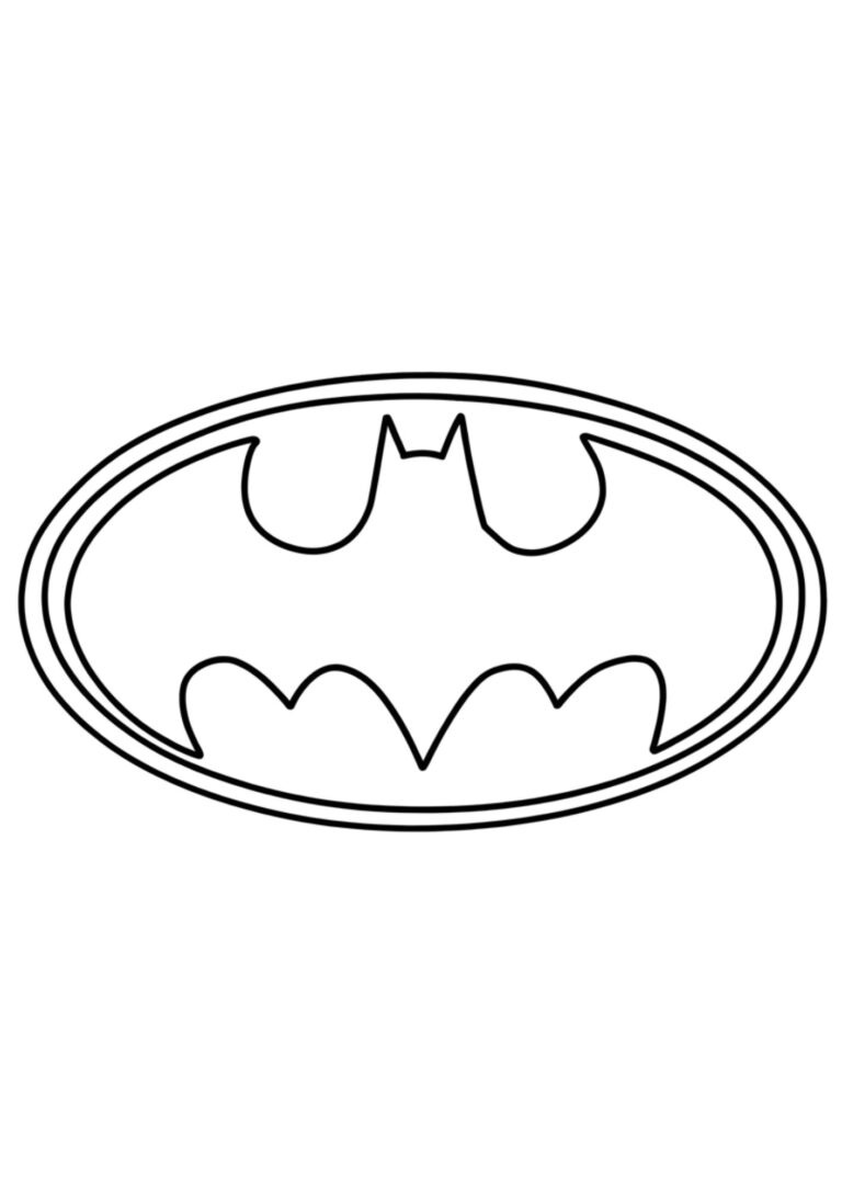 Desenho de Batman para imprimir