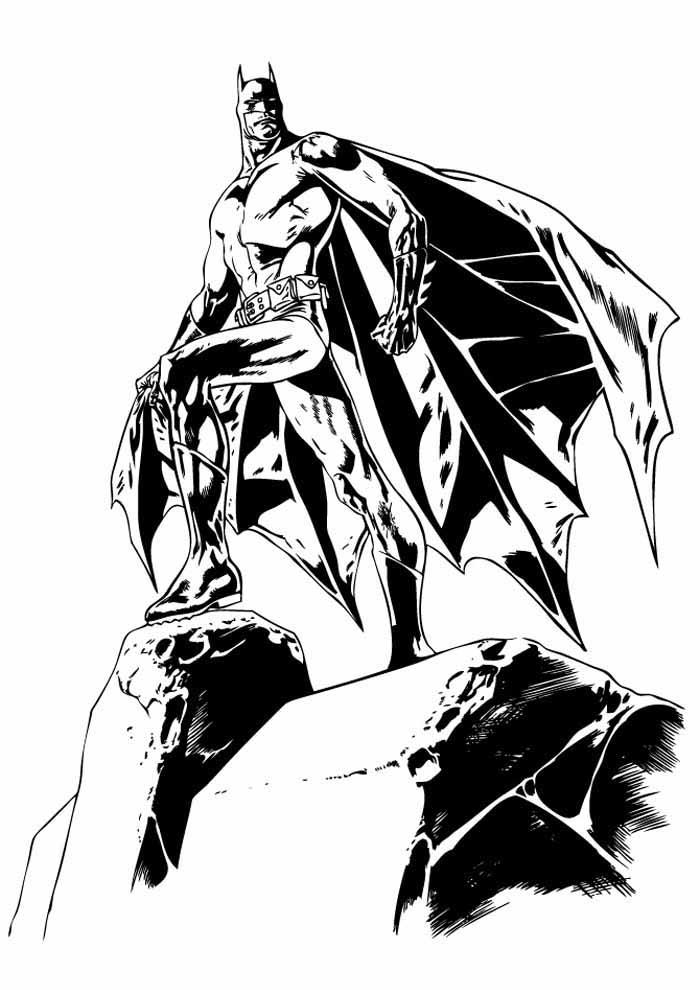 Desenho de Batman para imprimir