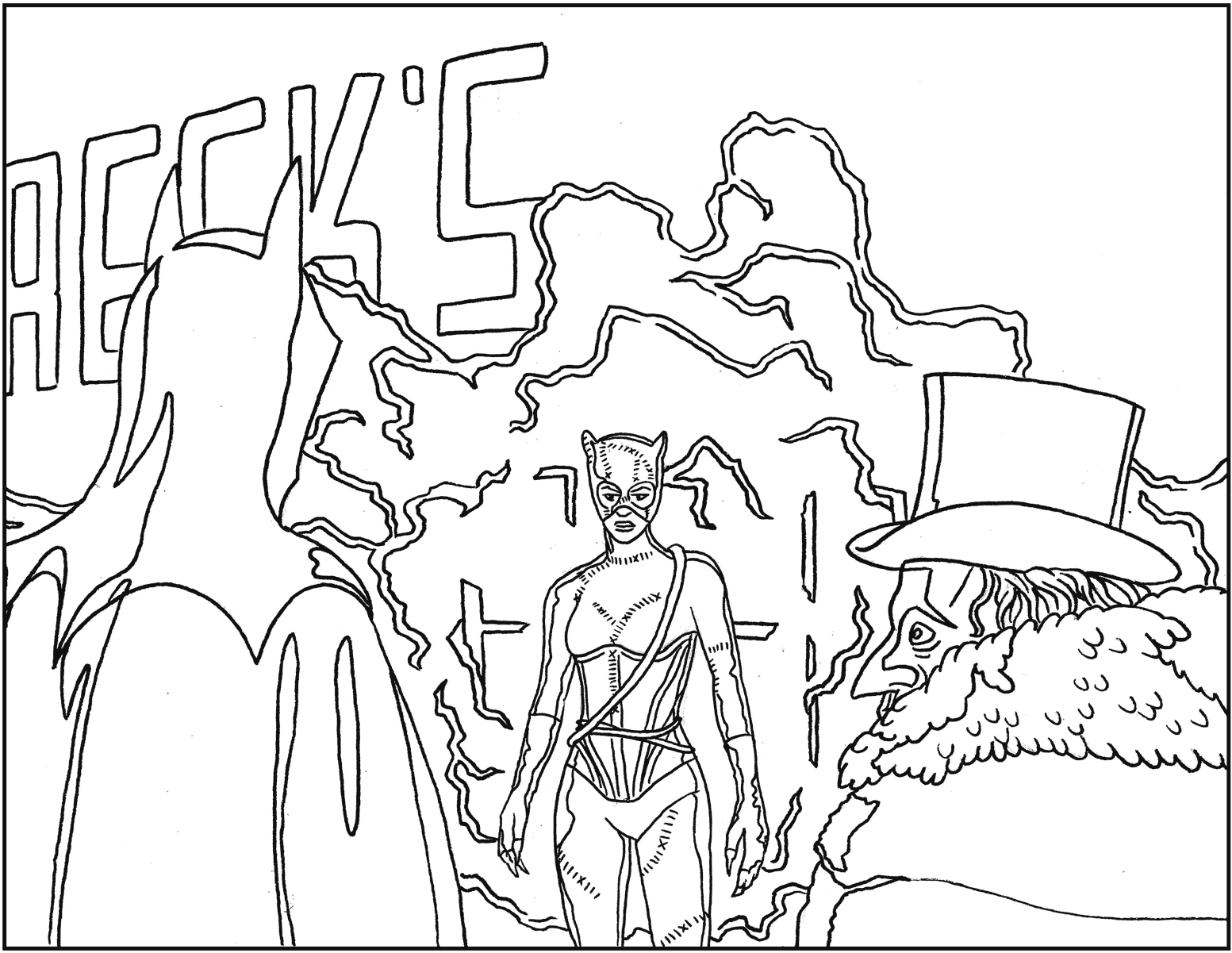 Desenho de Batman para imprimir