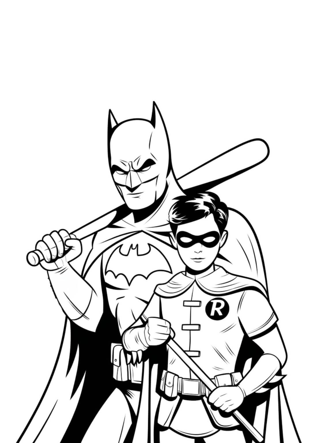 Desenho de Batman para imprimir