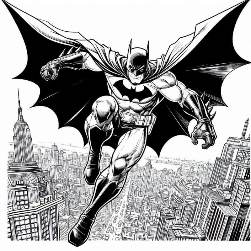 Desenho de Batman para imprimir