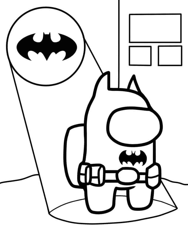 Desenho de Batman para imprimir