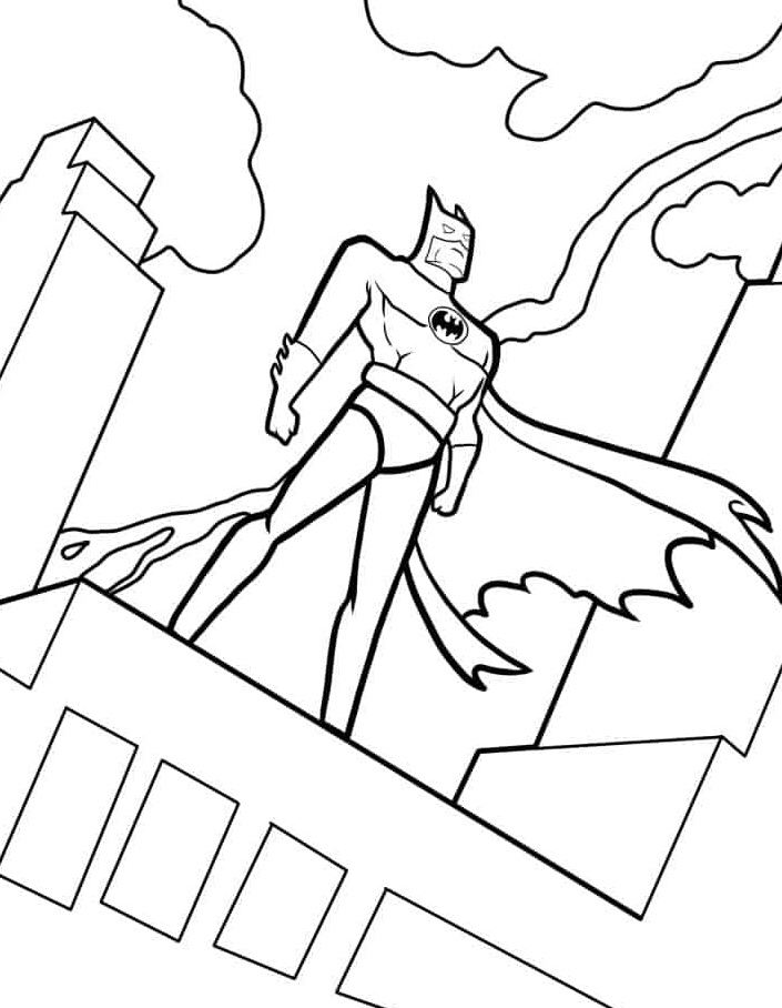 Desenho de Batman para imprimir