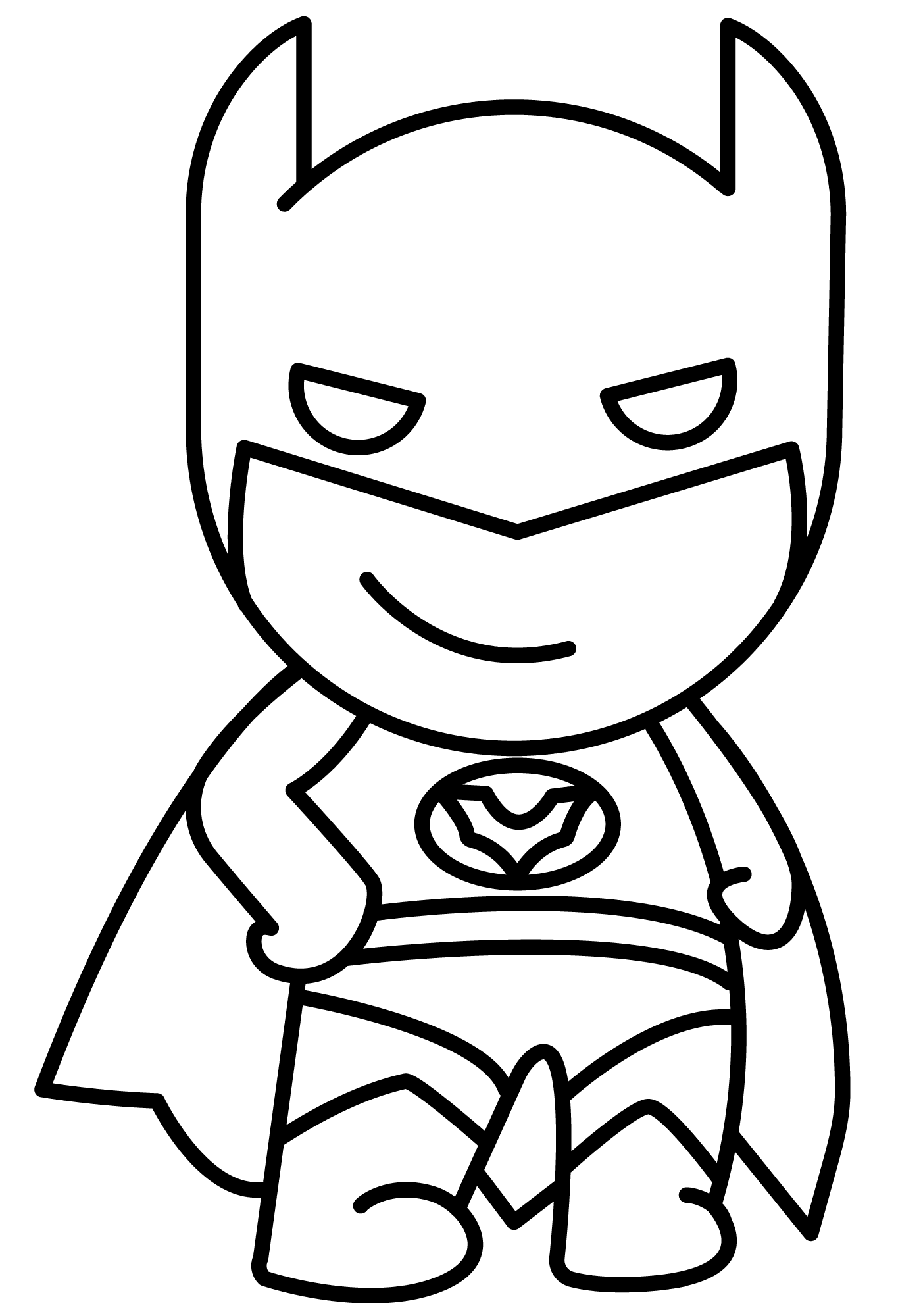 Desenho de Batman para imprimir