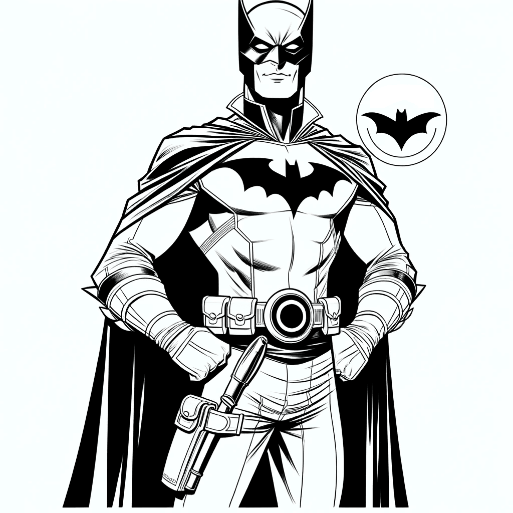 Desenho de Batman para imprimir