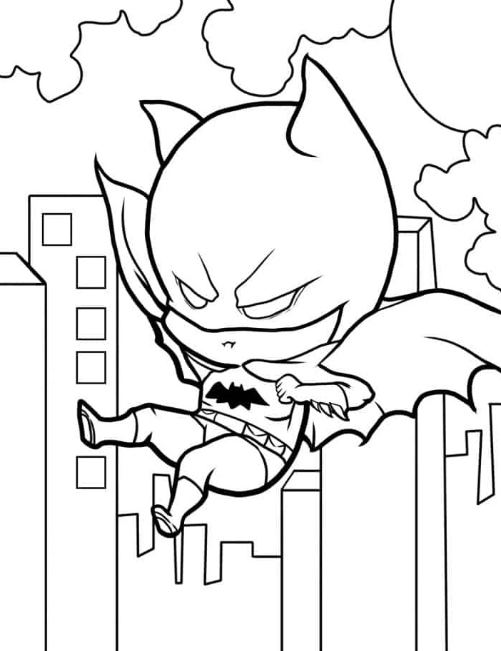 Desenho de Batman para imprimir