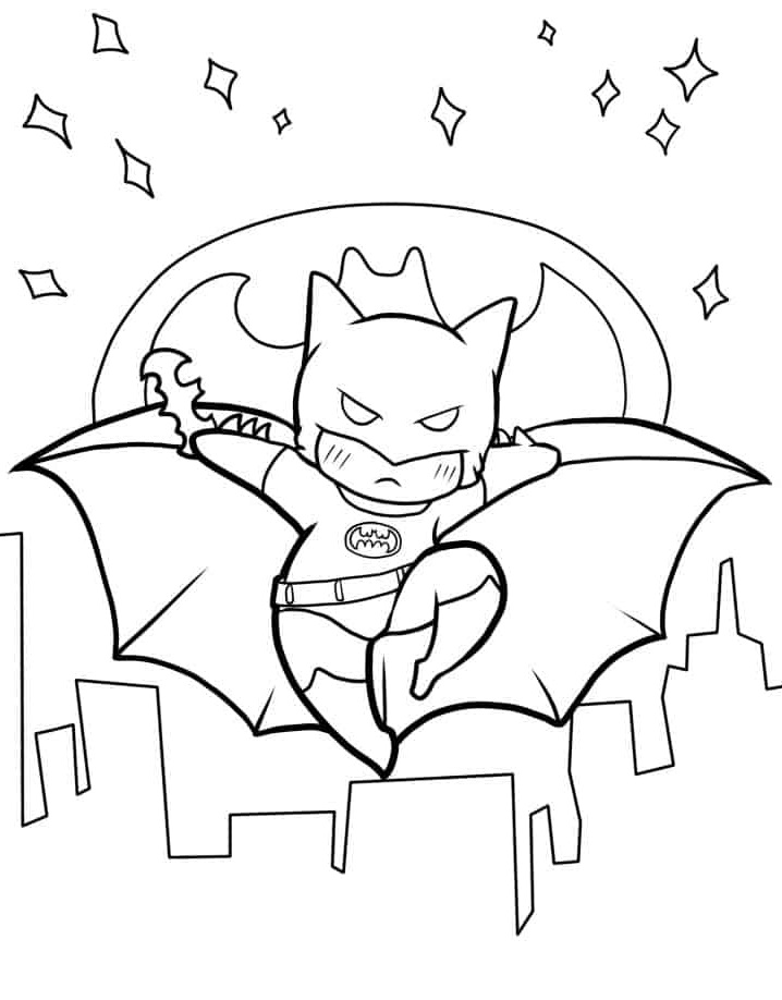 Desenho de Batman para imprimir