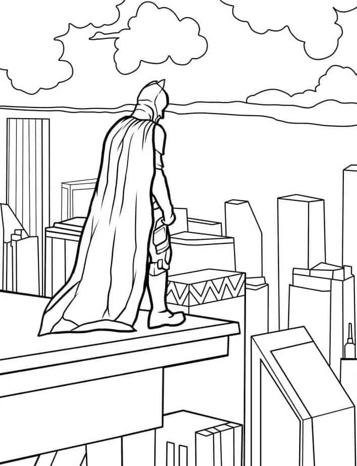 Desenho de Batman para imprimir