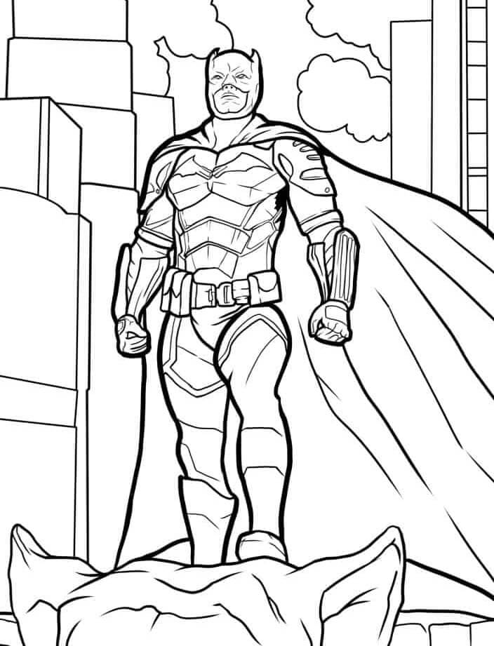 Desenho de Batman para imprimir