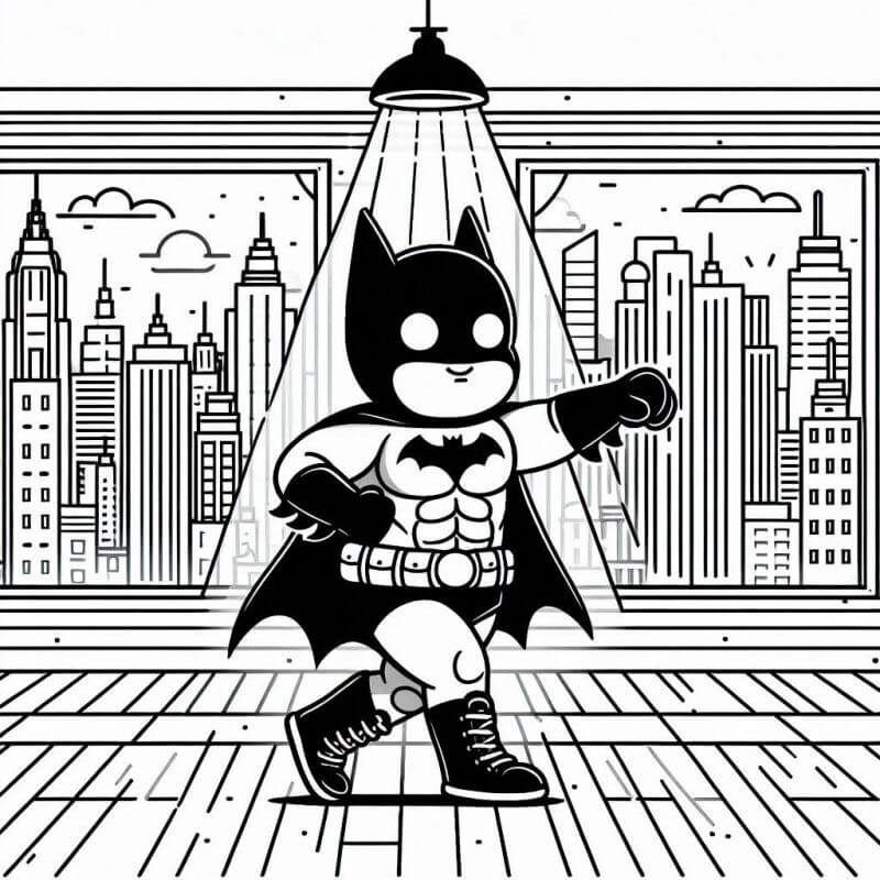 Desenho de Batman para imprimir
