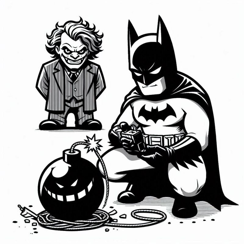 Desenho de Batman para imprimir