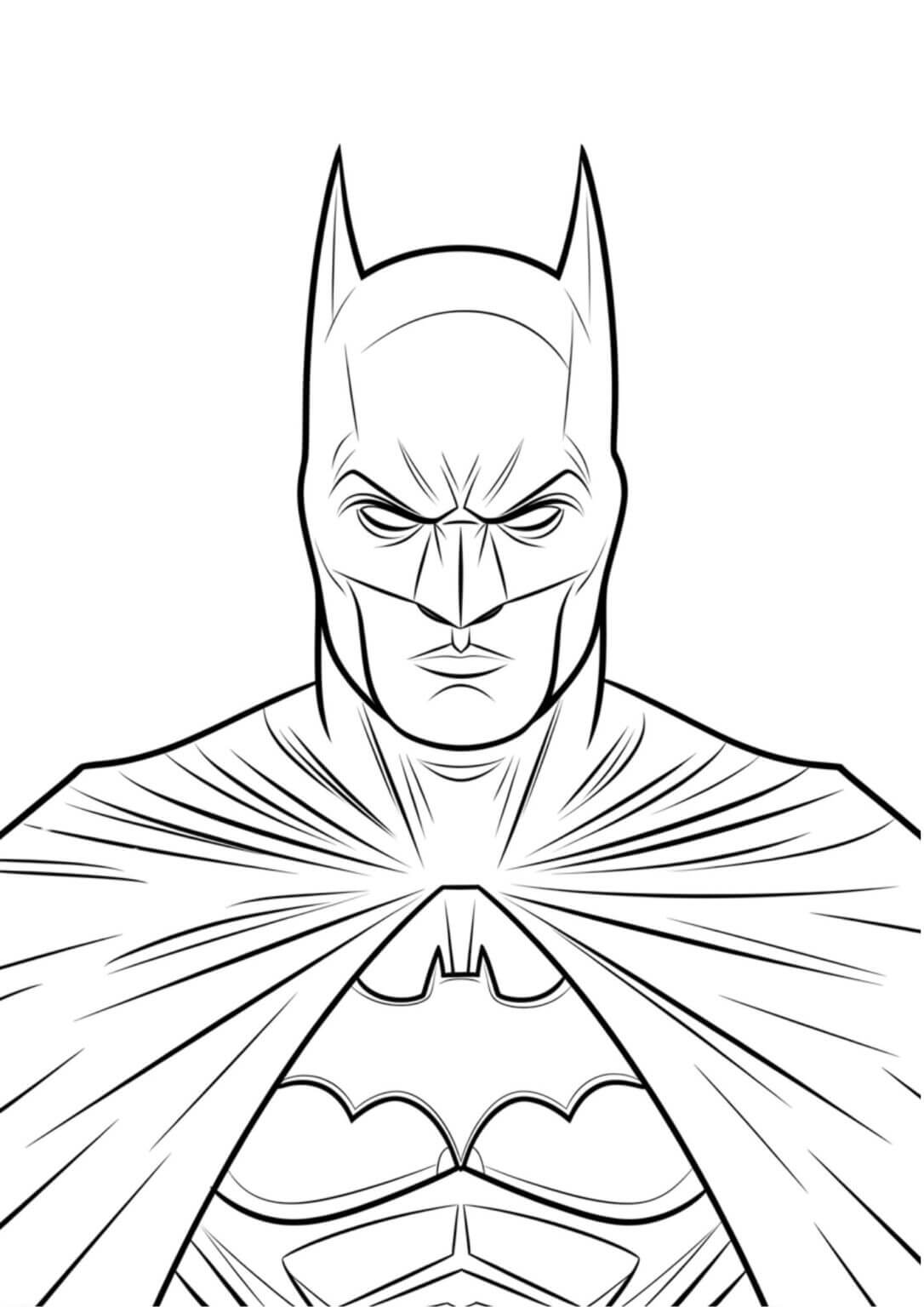 Desenho de Batman para imprimir