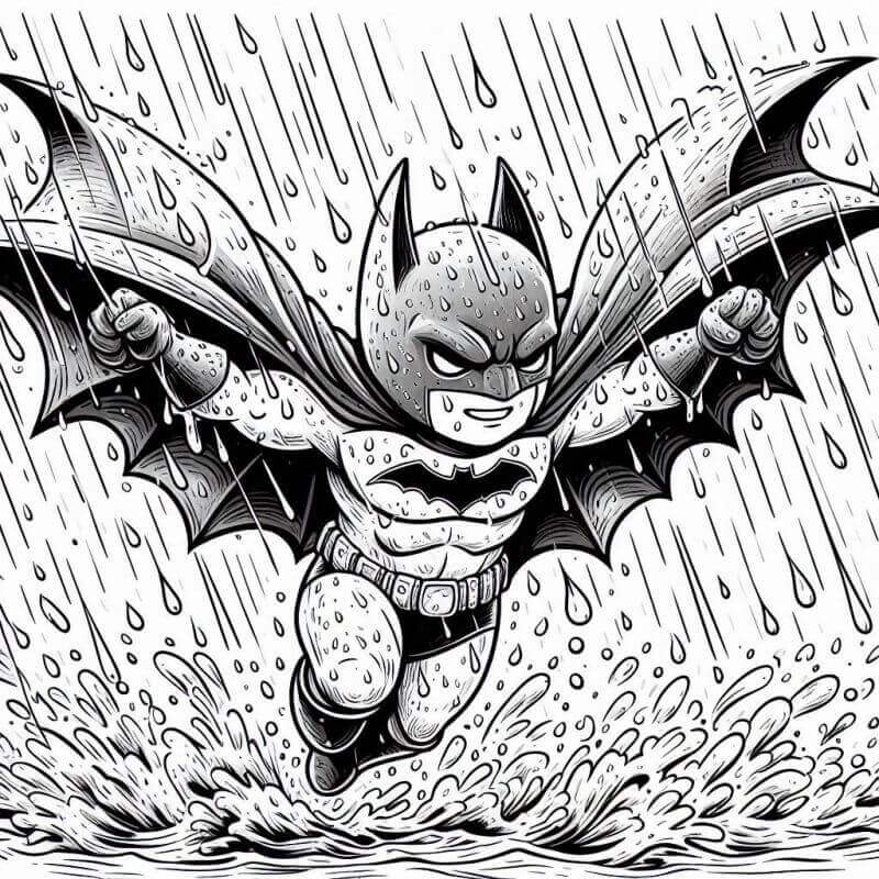 Desenho de Batman para imprimir