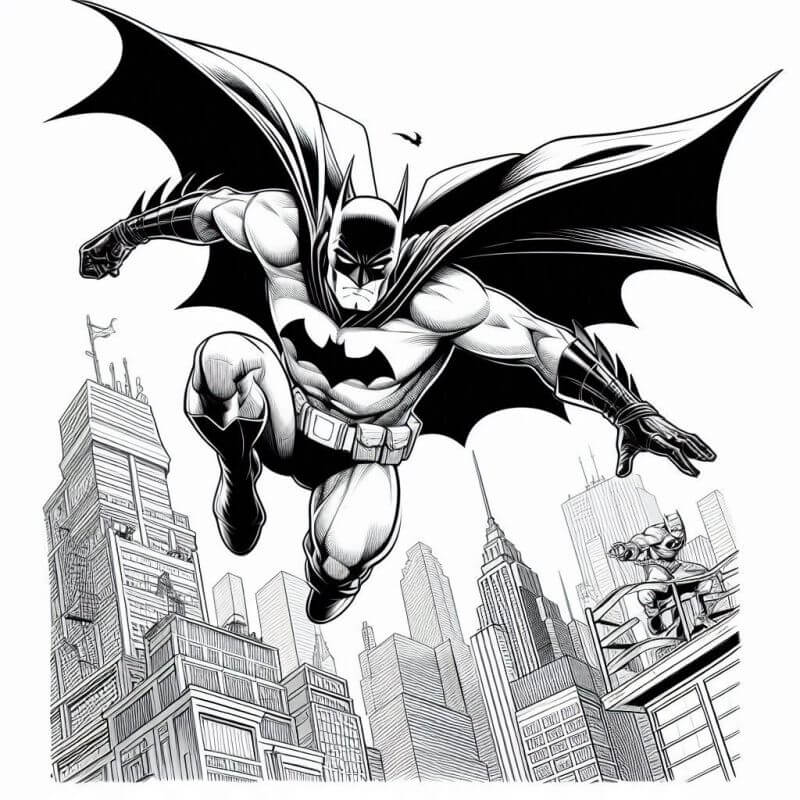 Desenho de Batman para imprimir