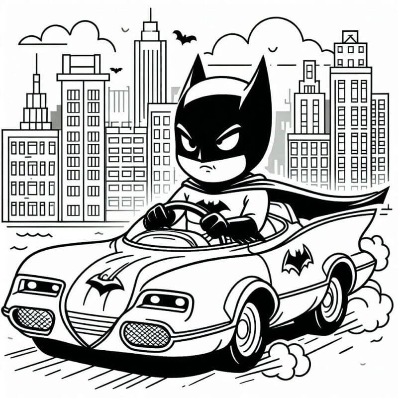 Desenho de Batman para imprimir