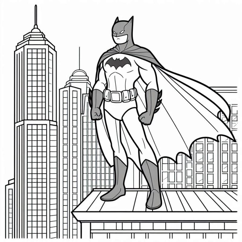 Desenho de Batman para imprimir