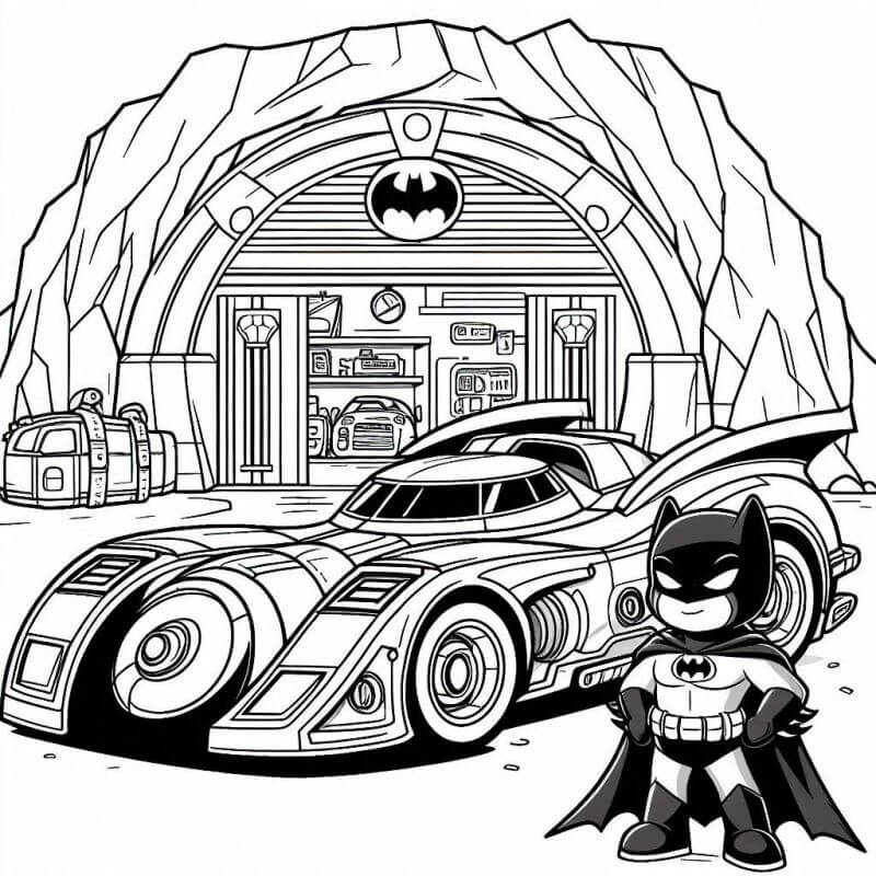 Desenho de Batman para imprimir