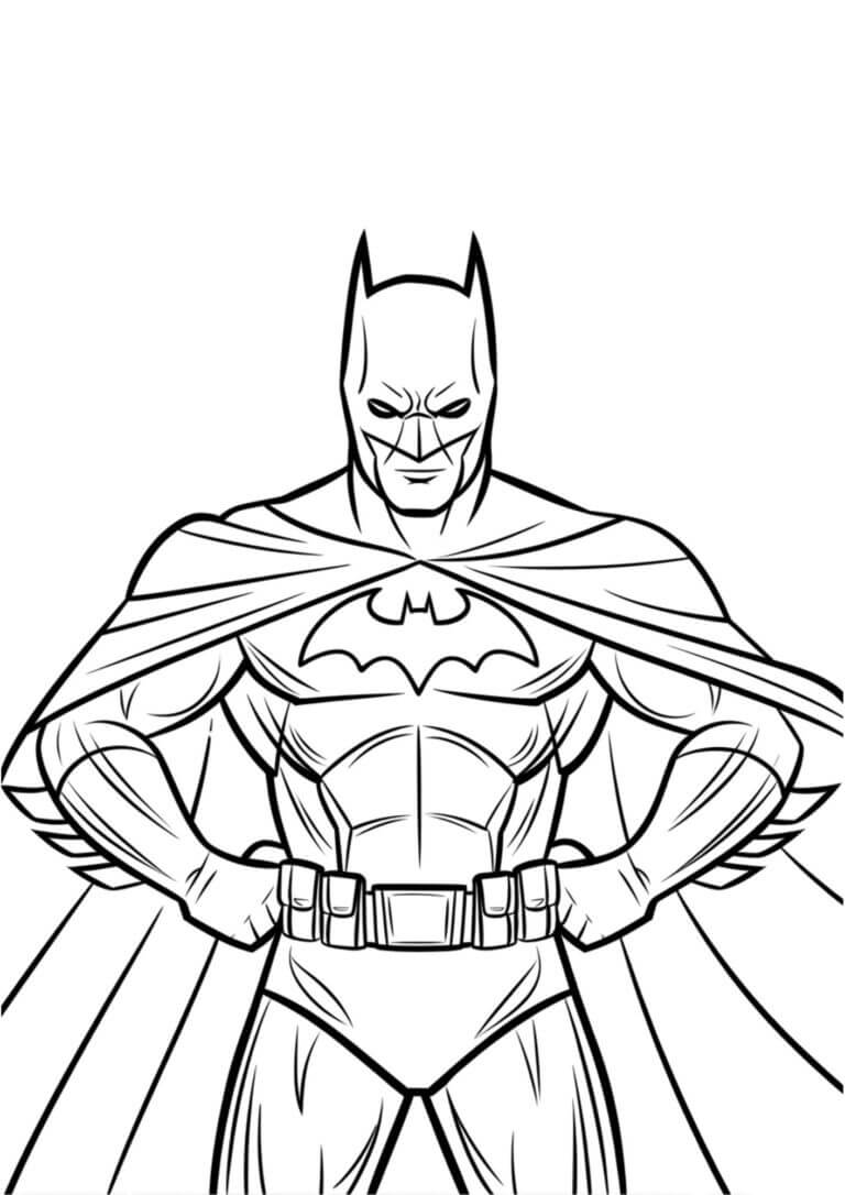 Desenho de Batman para imprimir