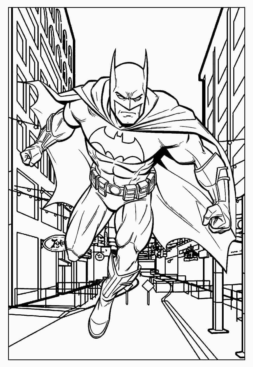 Desenho de Batman para imprimir