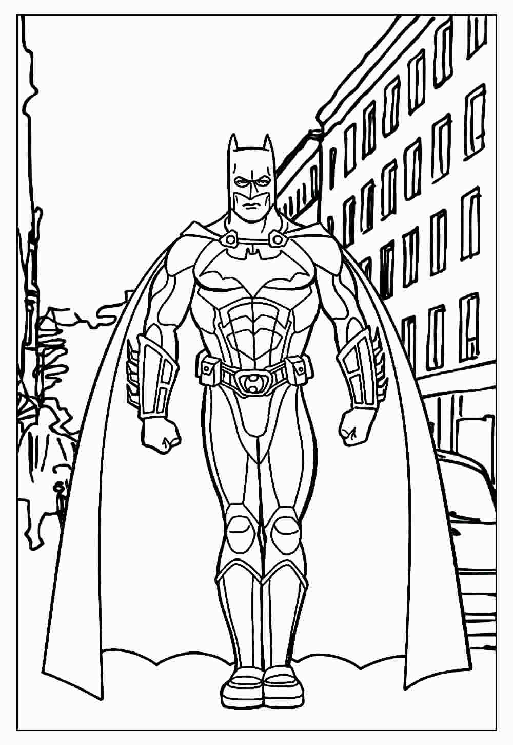 Desenho de Batman para imprimir