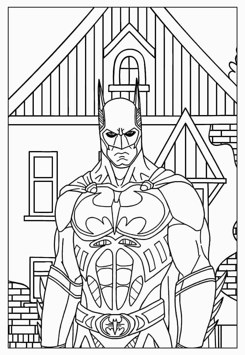 Desenho de Batman para imprimir