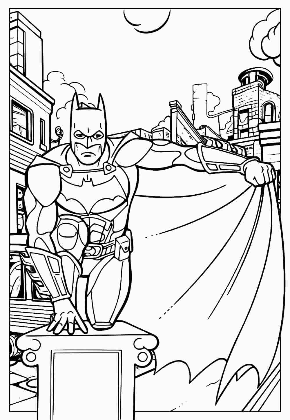 Desenho de Batman para imprimir