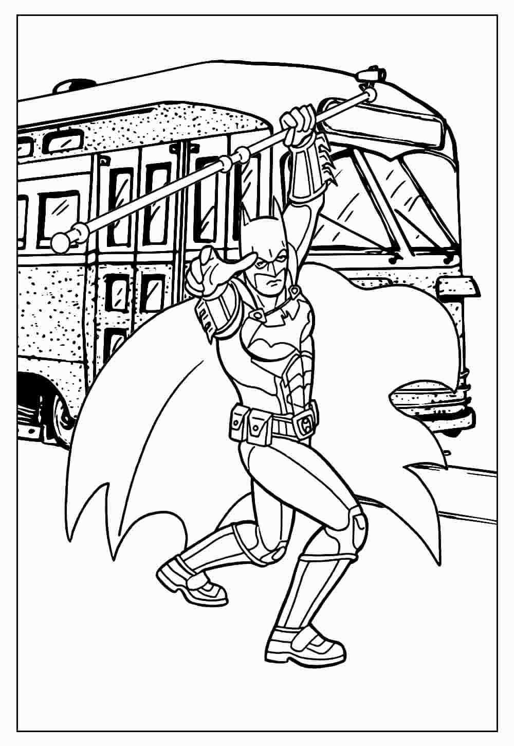 Desenho de Batman para imprimir