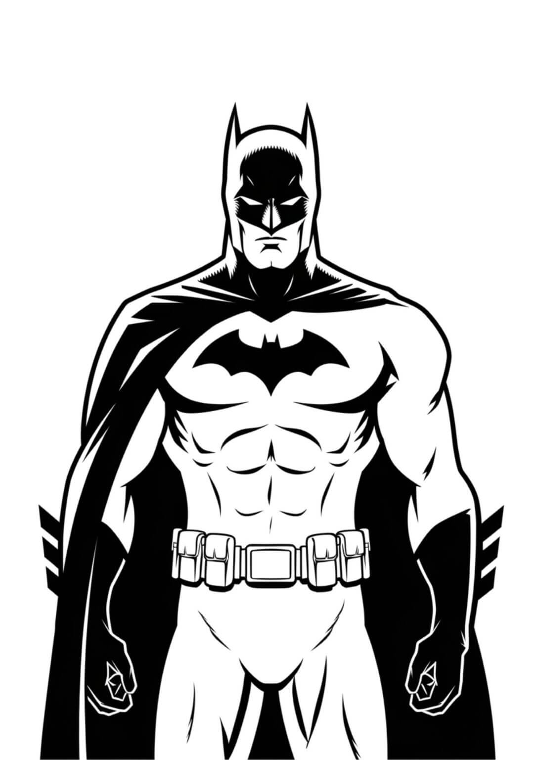Desenho de Batman para imprimir