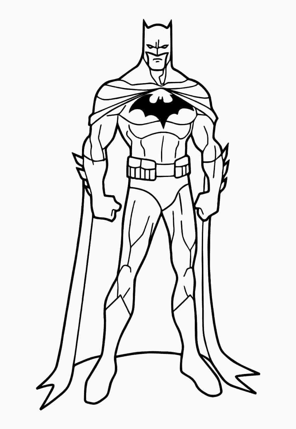 Desenho de Batman para imprimir