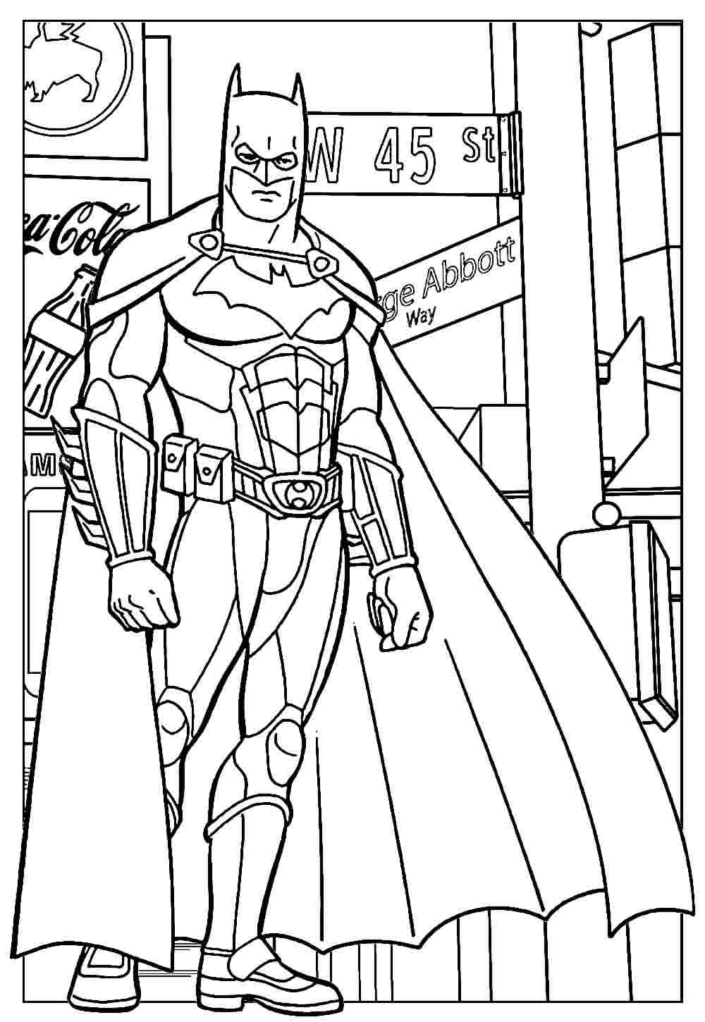 Desenho de Batman para imprimir