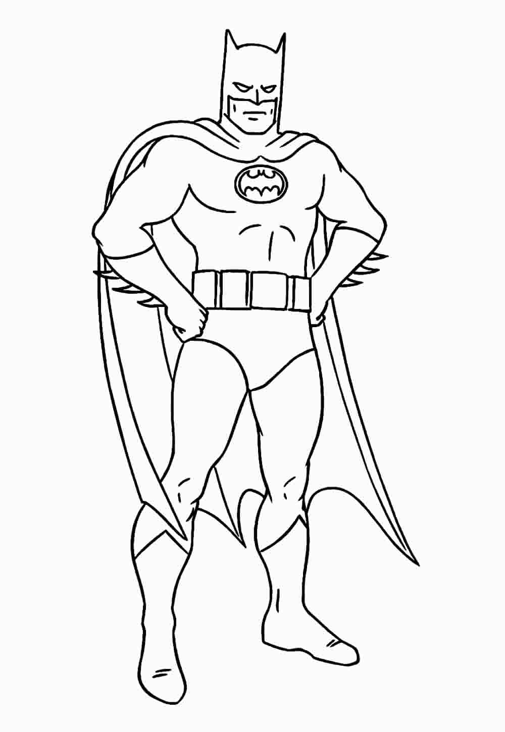 Desenho de Batman para imprimir