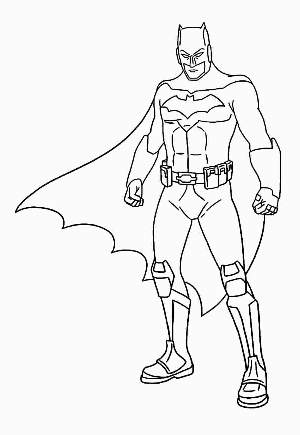 Desenho de Batman para imprimir