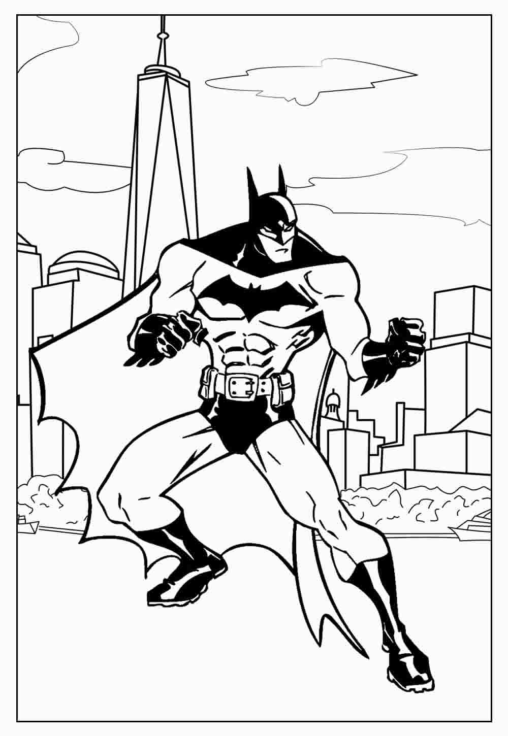 Desenho de Batman para imprimir