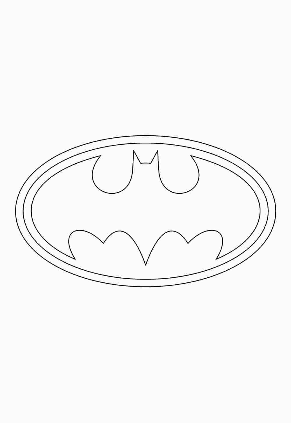 Desenho de Batman para imprimir