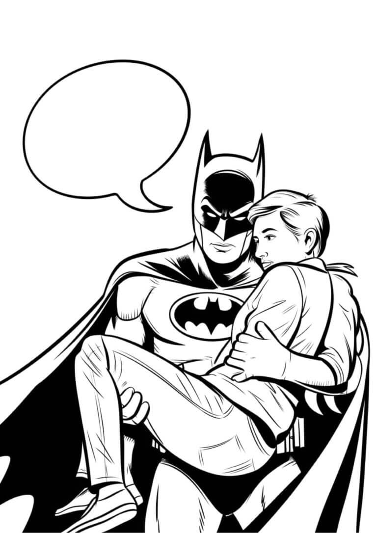 Desenho de Batman para imprimir