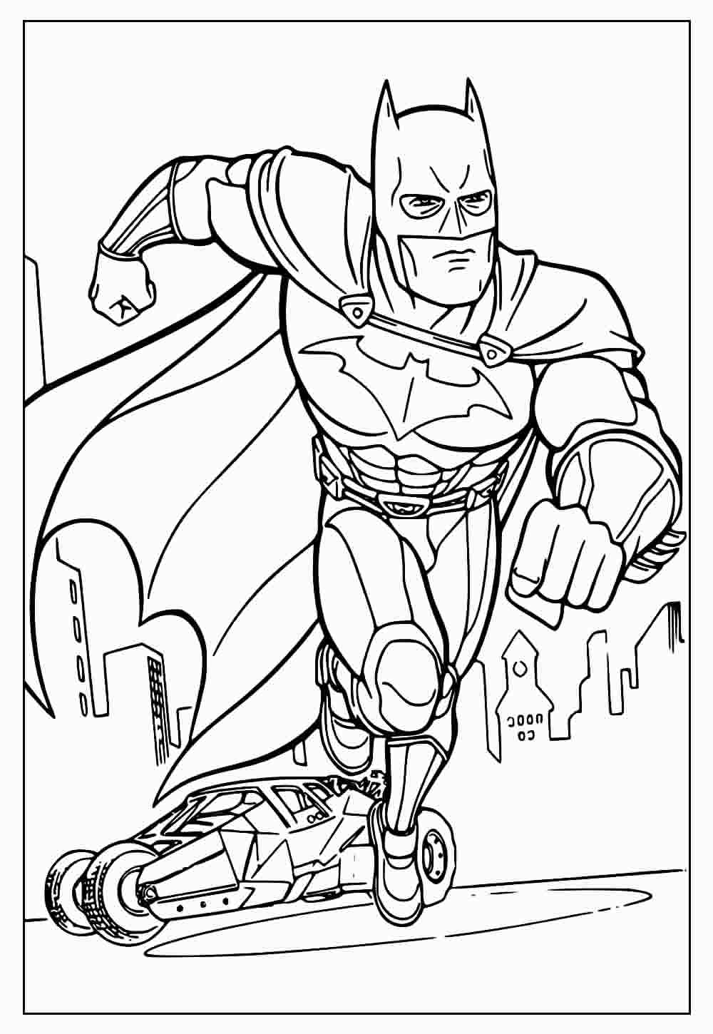 Desenho de Batman para imprimir
