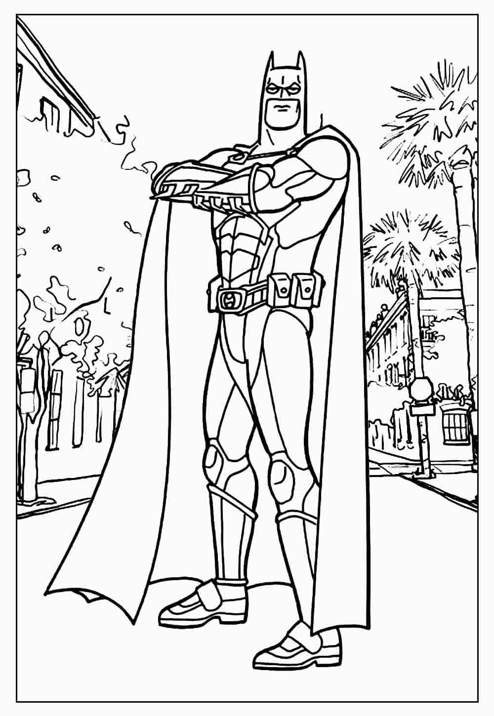 Desenho de Batman para imprimir